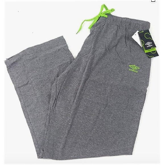 NWT-Umbro Men's Knitted Jersey Pants, Cotton Blend, Shadow Grey, Size L - Picture 1 of 2